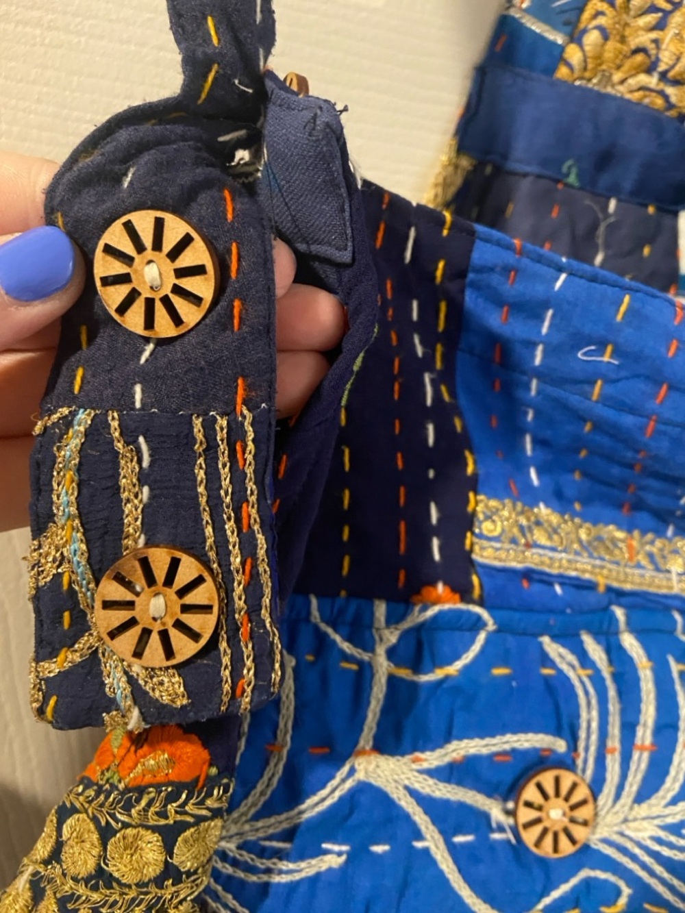 Kantha Karma Patchwork Overalls - Picture 10 of 14